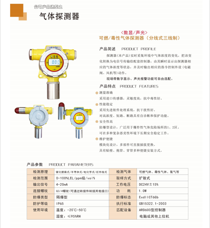 ARD300燃氣報警器